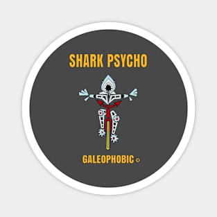 Shark Fear Cycle/psycho Funny Magnet